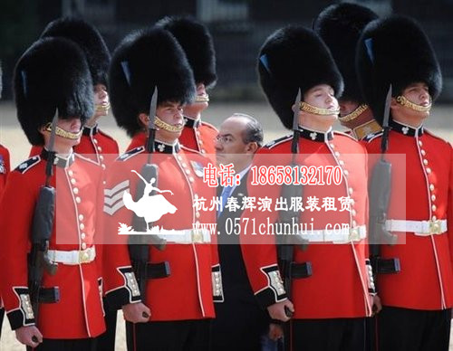 英国皇家卫队礼服 欧式迎宾礼服 欧洲士兵服装